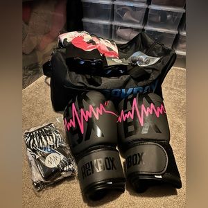 Rockbox boxing glove set- only used/worn once!